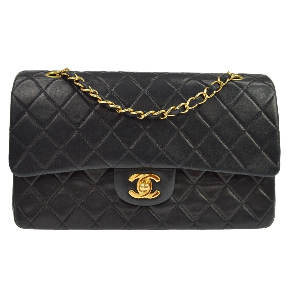 Chanel Vintage Classic Double Flap Quilted Lambskin Medium
